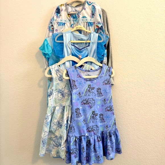 Disney Other - Bundle of Disney Princesses, Frozen and Stitch Nightgowns. Size 4/5 & 6/…